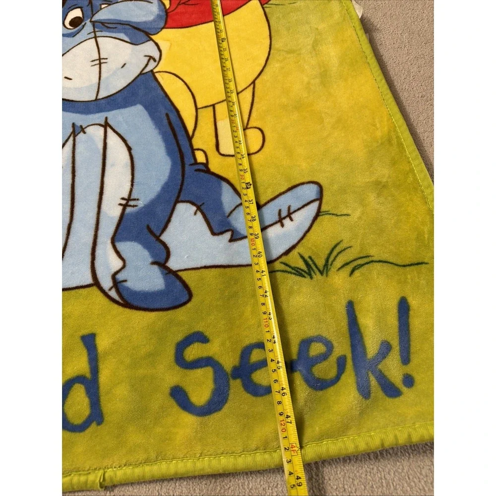 Disney Winnie The Pooh and Friends Throw Blanket Hide and Seek Soft Cuddly 4'x3'